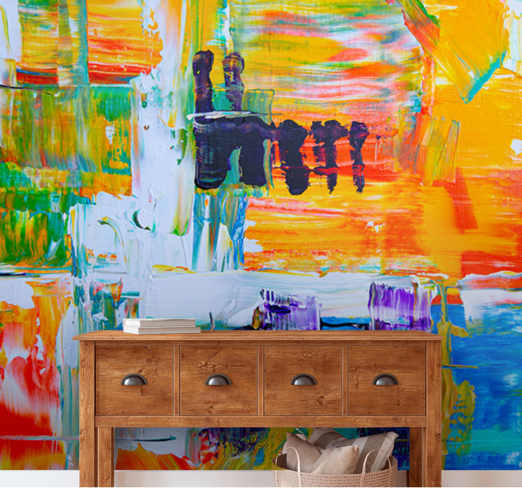 Foto tapete umjetnički vibrantna apstraktna kompozicija - TenStickers
