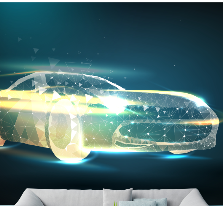 Foto tapete vozila geometrijski pokret automobila - TenStickers