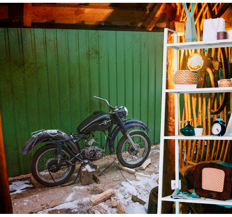 Foto tapete vozila klasična scena s motociklima - TenStickers