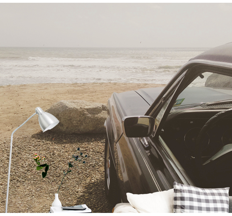 Foto tapete vozila pogled na klasični automobil - TenStickers