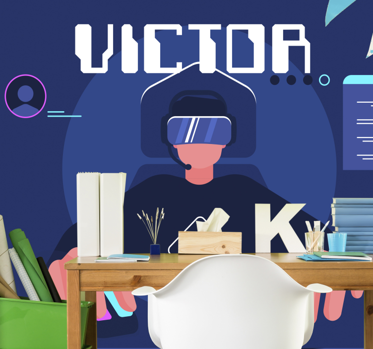 Gamer boy zidni zid po mjeri - TenStickers