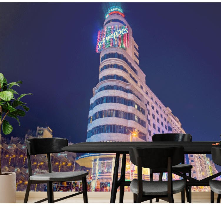 Gran vía sa zemlje madrid zidni zid - TenStickers