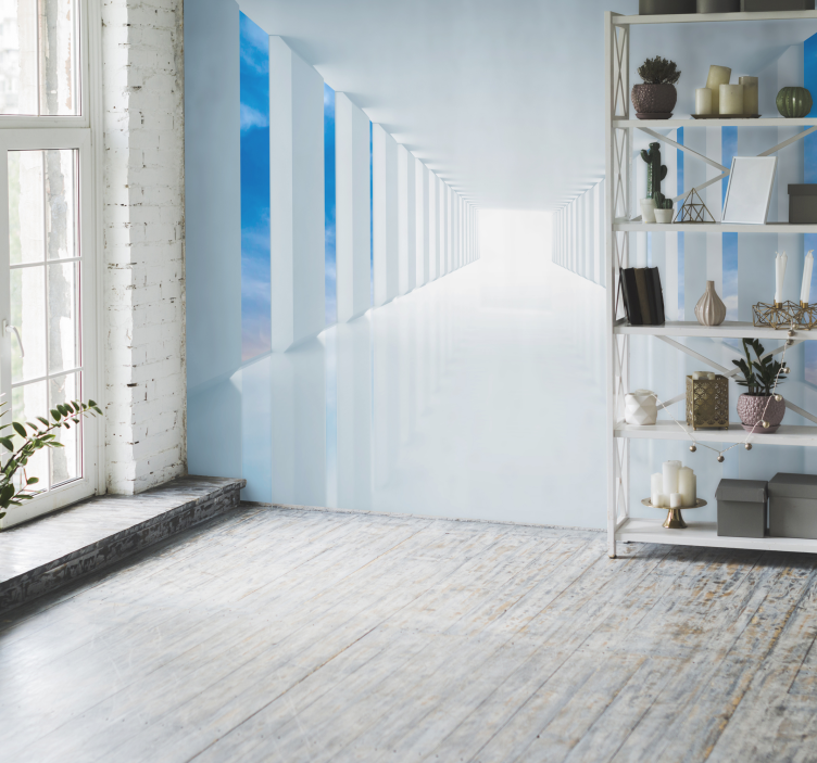 Hodati u nebu 3d zidni mural - TenStickers