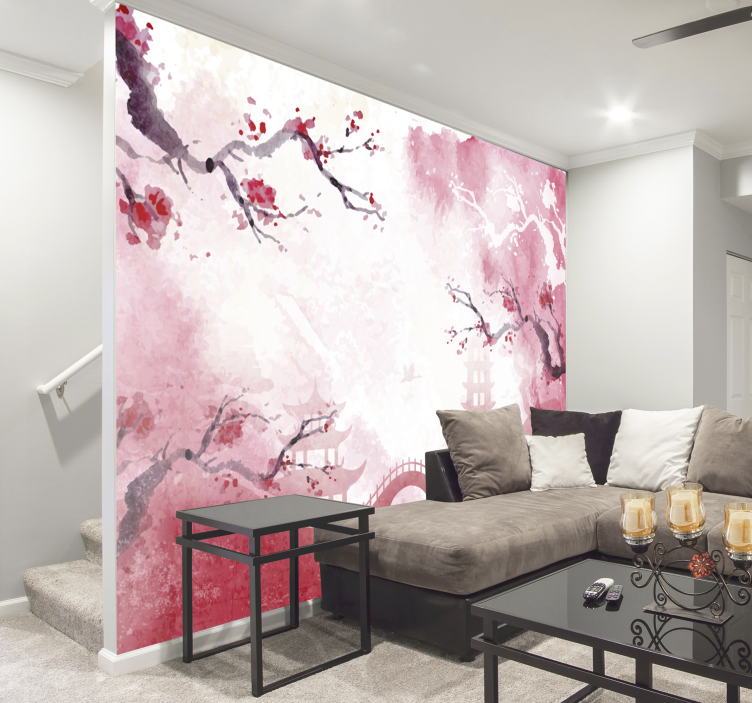 Zidni mural japanskog vrta - TenStickers