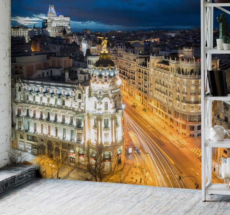 Zidni zid madrid gran vía zidni zid - TenStickers