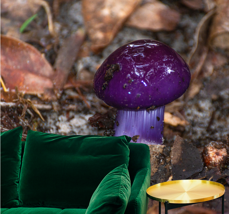 Ostale zidne freske ljubičasti izdanak gljive - TenStickers