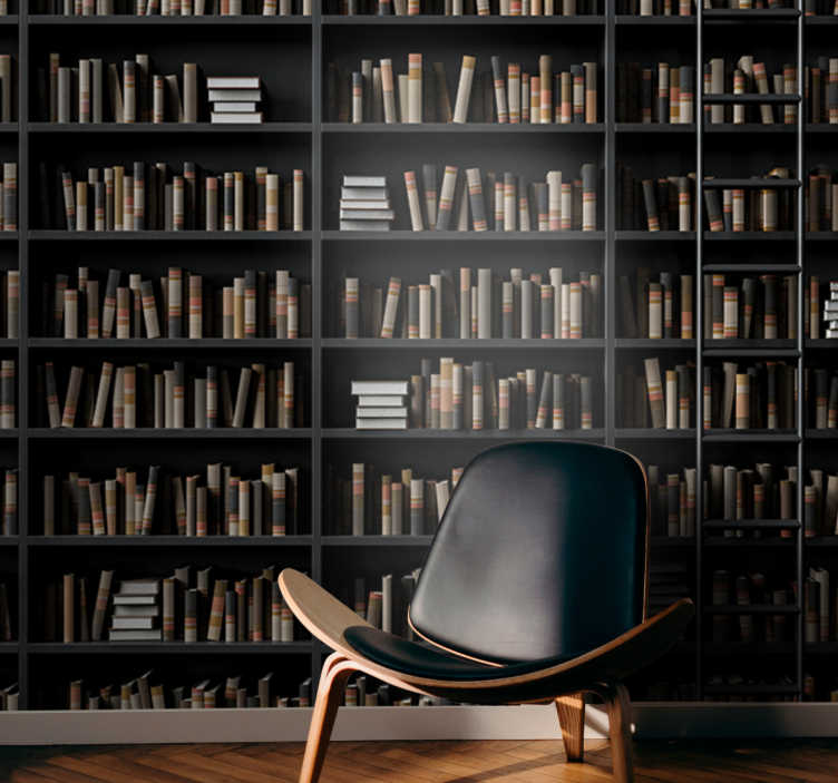 Police za knjige optička iluzija 3d zidni mural - TenStickers