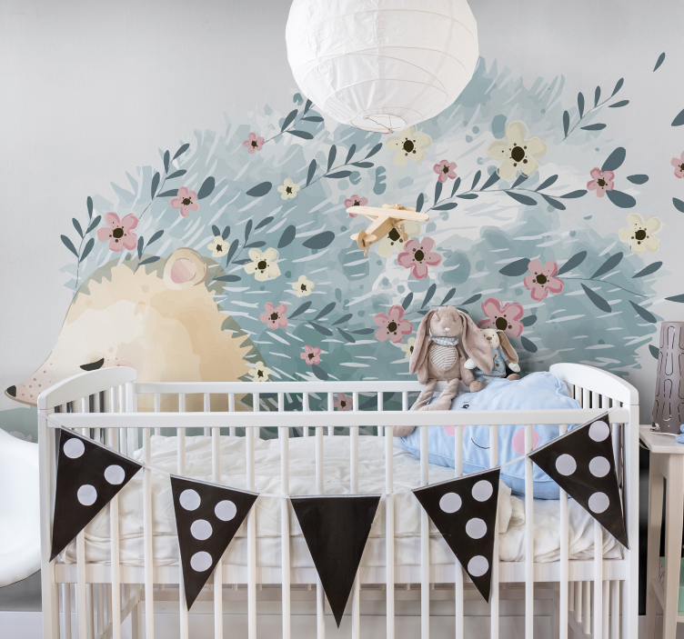 Dikobraz umjetničke zidne slike za spavaće sobe - TenStickers