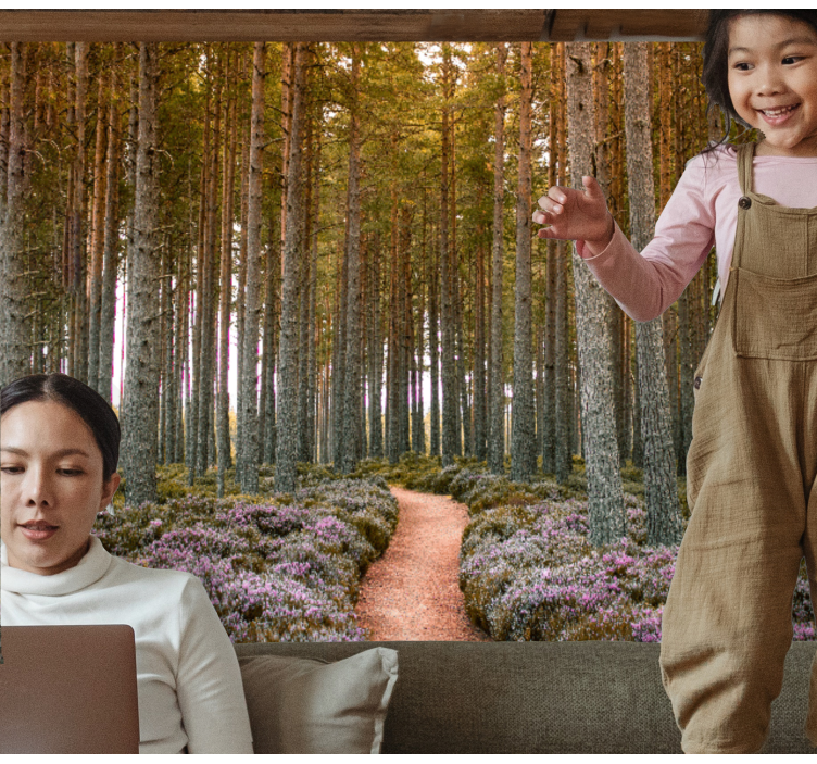 tapete priroda avantura šumskom stazom - TenStickers