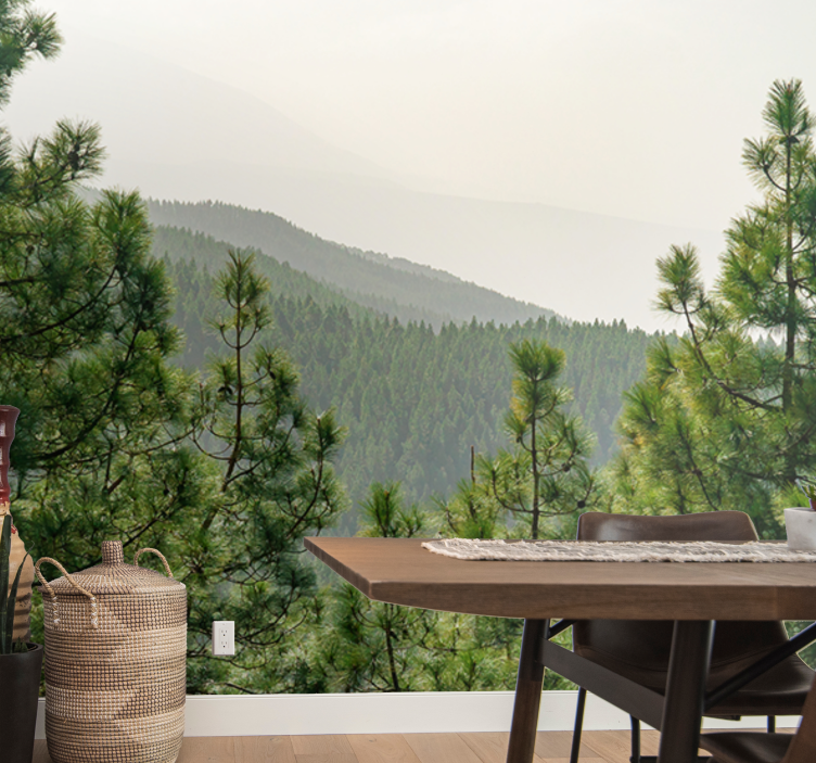 Tapete priroda bujni zeleni pejzaž - TenStickers