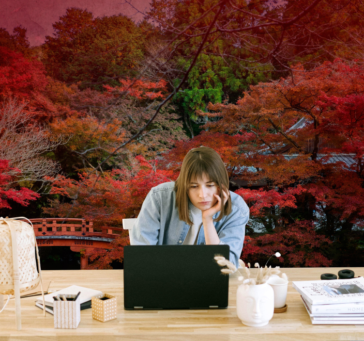 Tapete priroda jesenska spokojnost - TenStickers