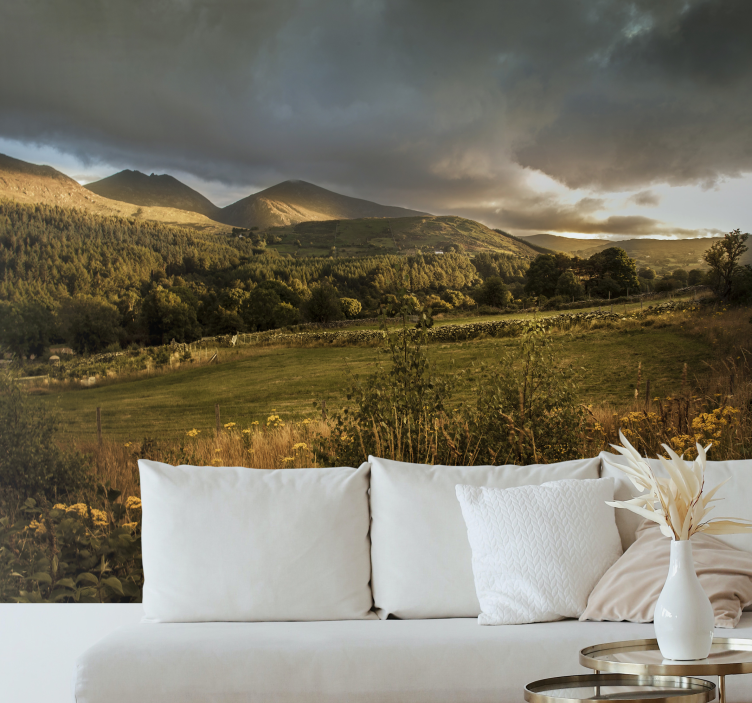 Tapete priroda mirni planinski pejzaž - TenStickers