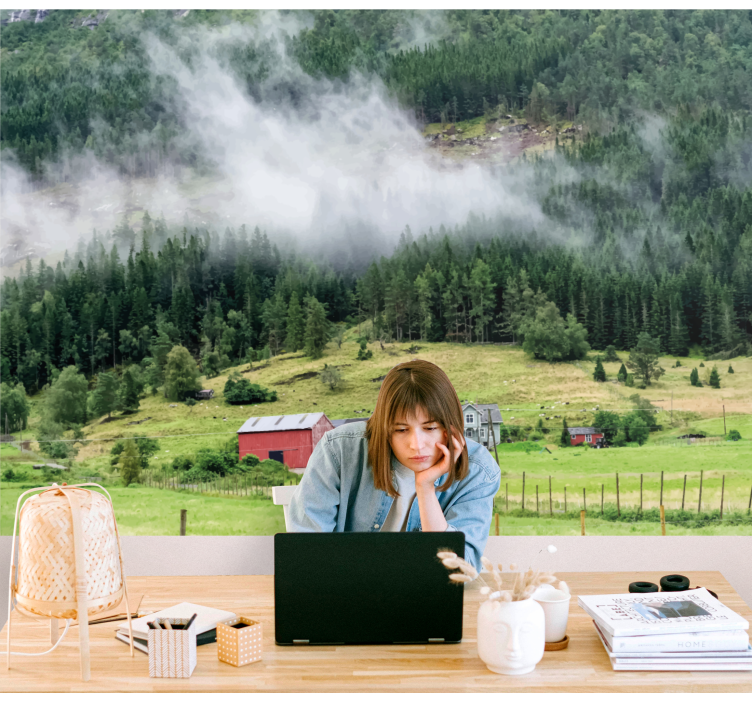 tapete priroda norveška šuma - TenStickers