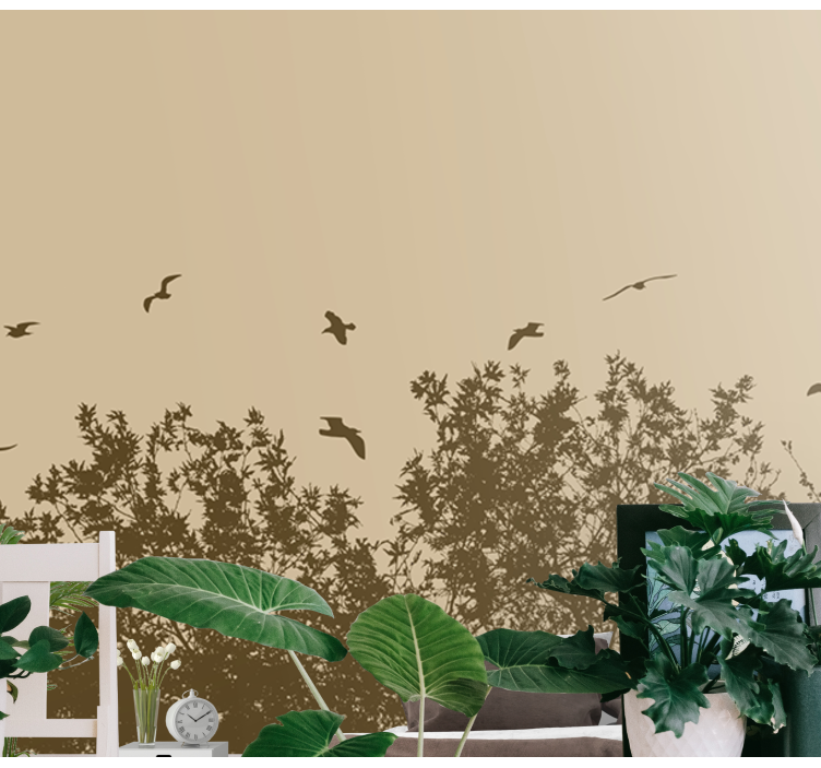 tapete priroda silueta ptica u letu - TenStickers