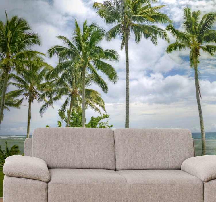 Tapete priroda tropski pogled na palme - TenStickers