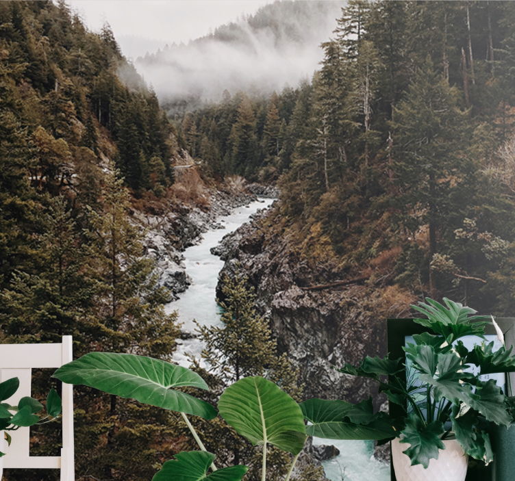 Tapete priroda veličanstveni pejzaž rijeke - TenStickers