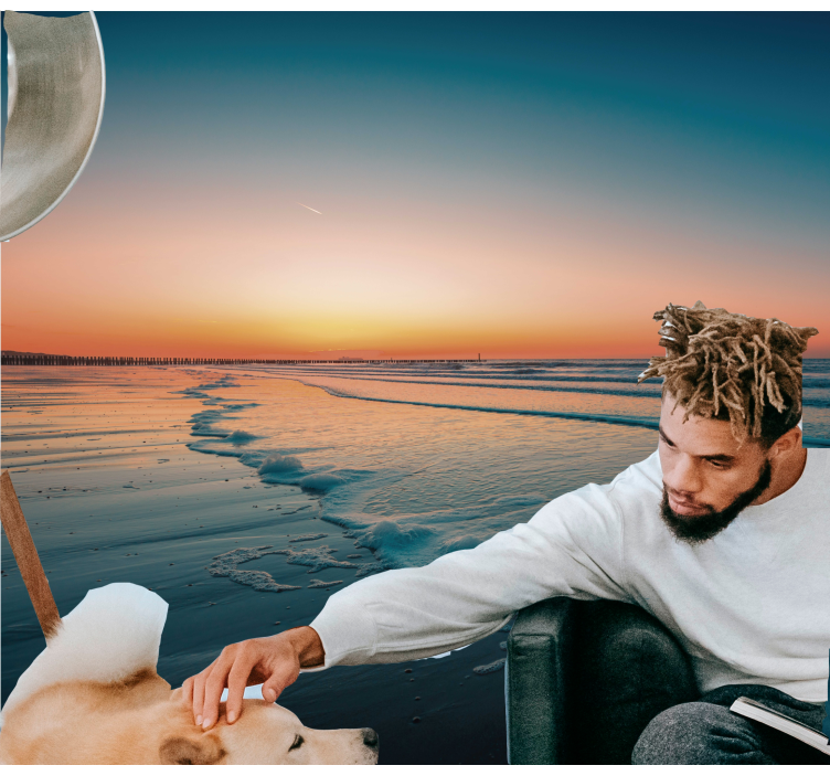 tapete priroda zalazak sunca oceanski valovi - TenStickers