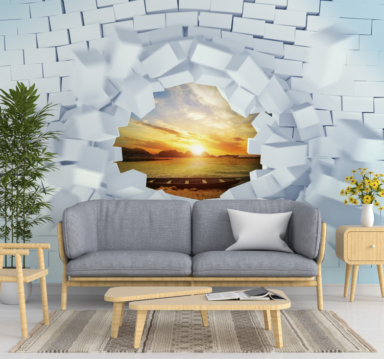 Trompe-l'oeil 3d zidni mural - TenStickers