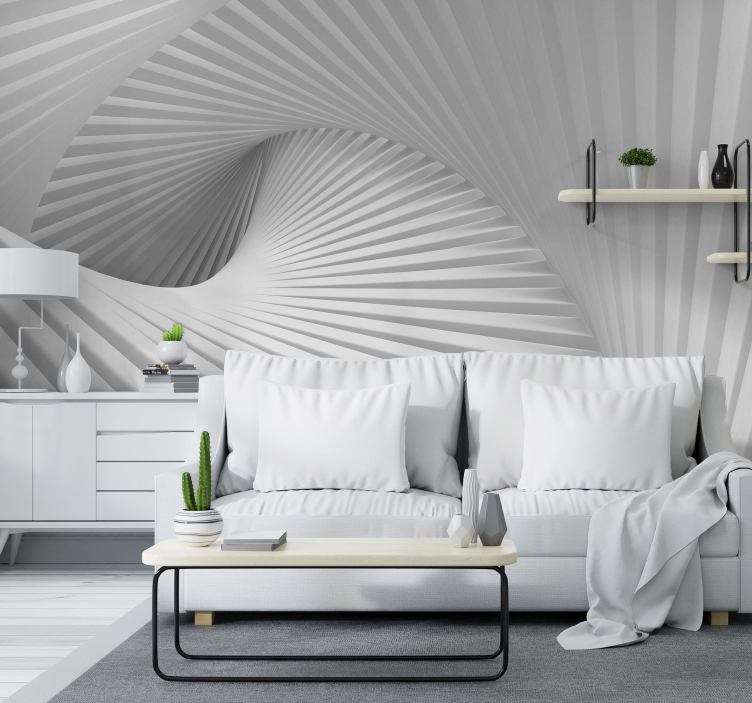 Valovi stuba 3d zidni mural - TenStickers