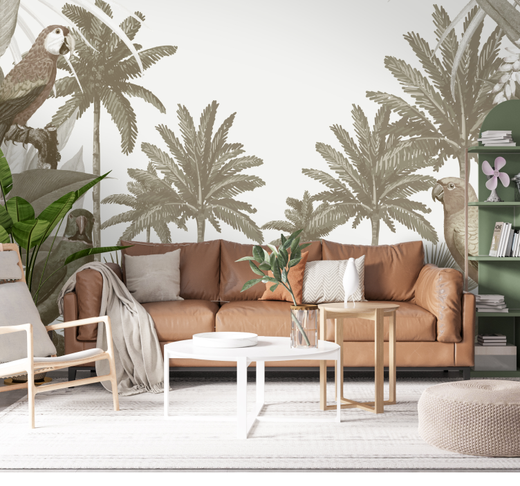 foto tapete džungla starinska tropska fauna - TenStickers