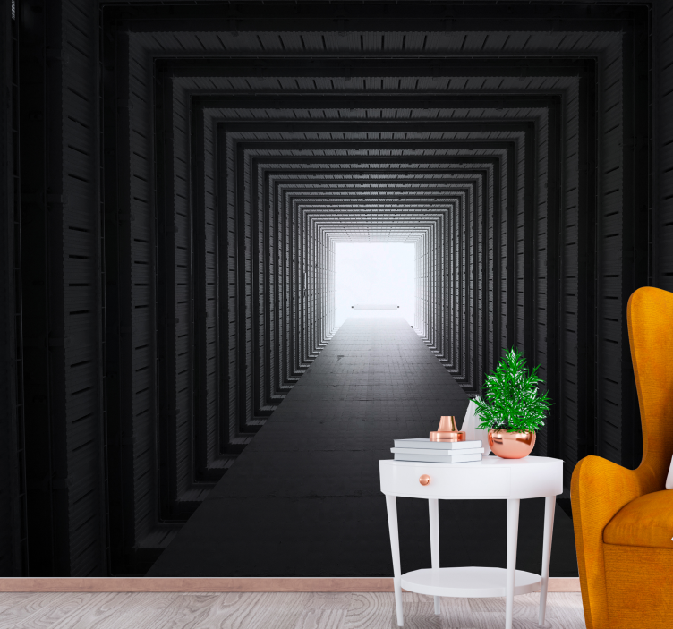 Zidni zid od betonskog tunela - TenStickers