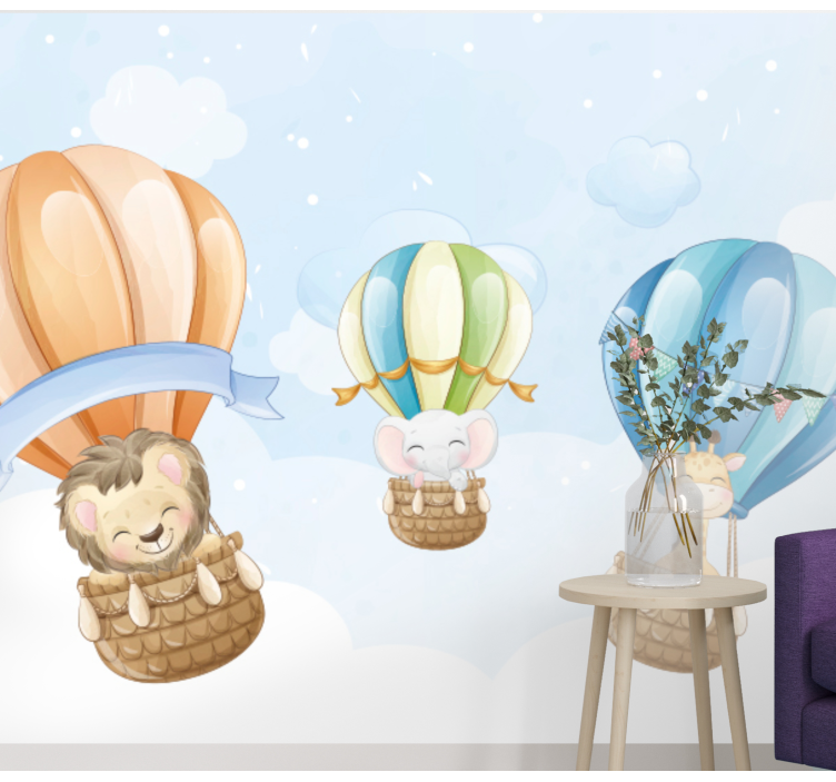 Zidne freske s napuhanim balonima - TenStickers