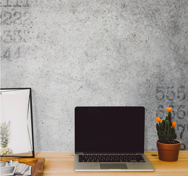 Zidne imitacije kamena betonska pozadina s uzorkom - TenStickers