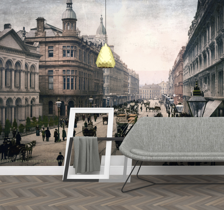 Zidni mural belfast grada - TenStickers