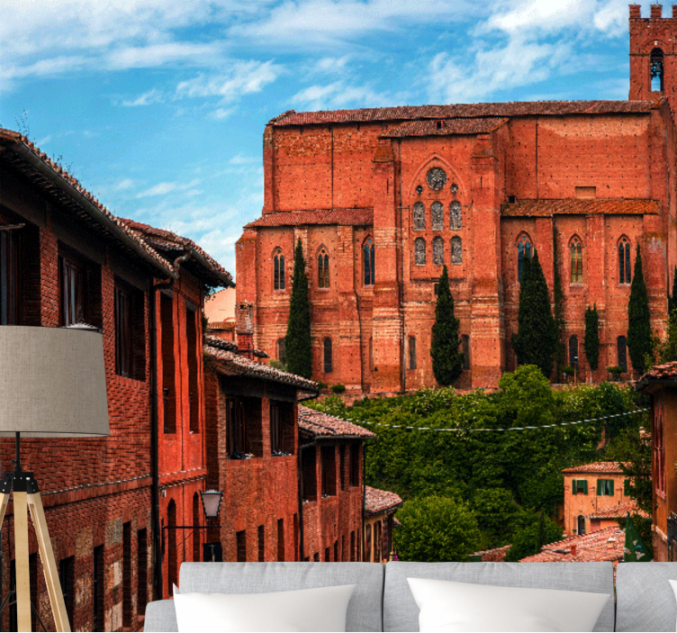 Zidne slike i zidne freske povijesne toskanske katedrale - TenStickers