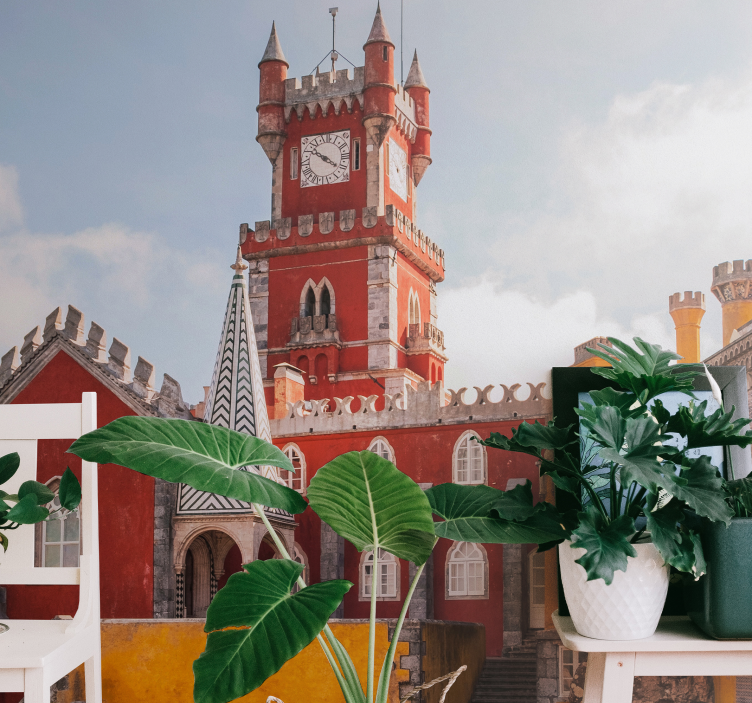 Zidne slike i zidne freske povijesni crveni toranj - TenStickers