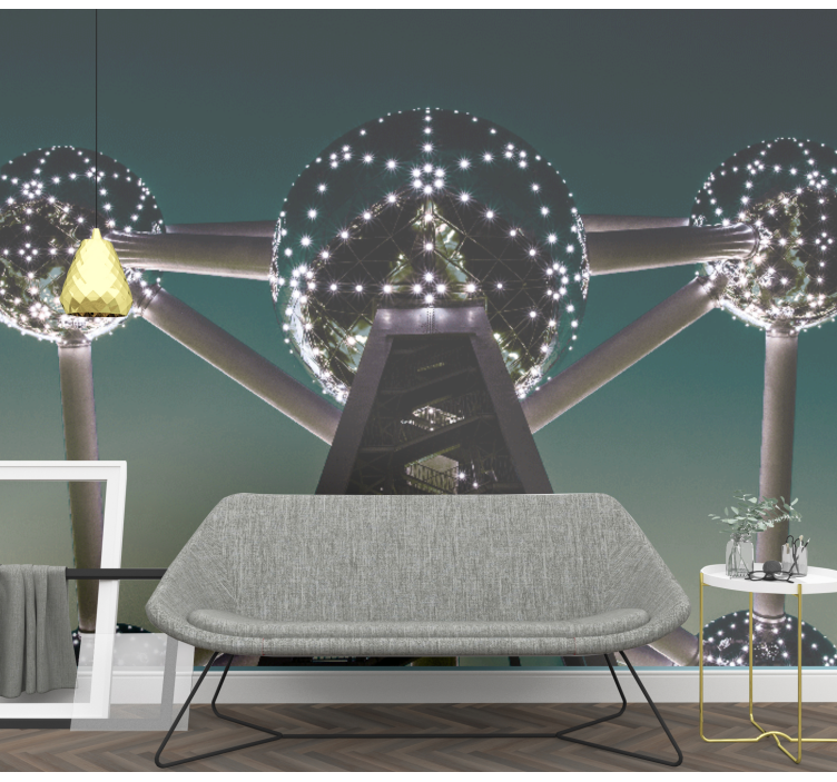 Zidne slike i zidne freske struktura atomija u bruxellesu - TenStickers