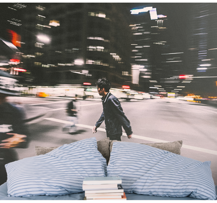 Zidne slike i zidne freske urbani noćni skejt - TenStickers