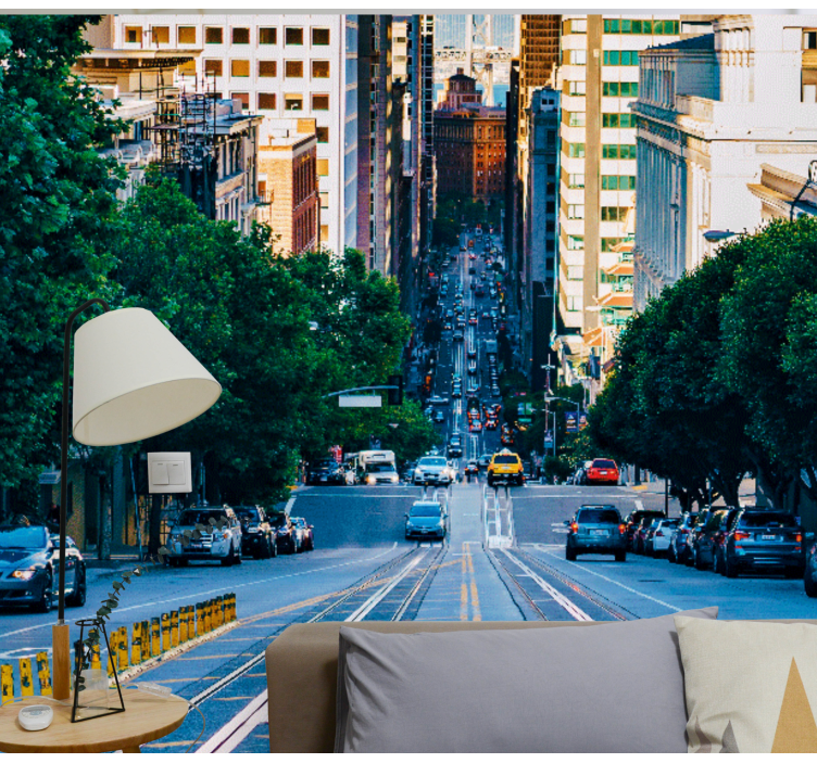 Zidne slike i zidne freske urbani ulični pogled - TenStickers