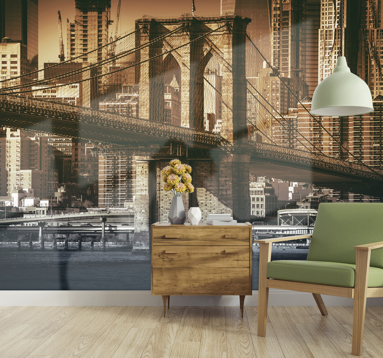 Zidni mural new york mosta - TenStickers