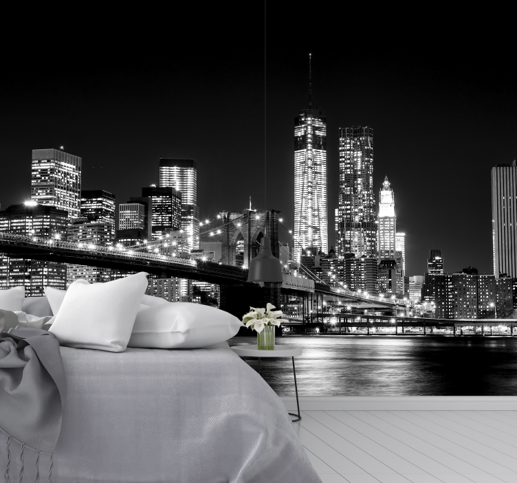 New york east river new york wall mural - TenStickers