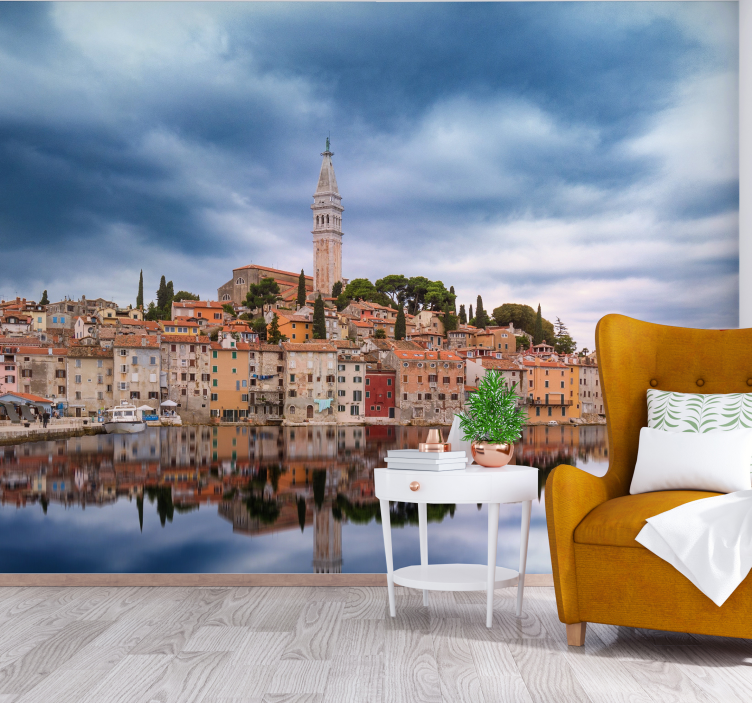 Zidni mural rovinj skyline - TenStickers