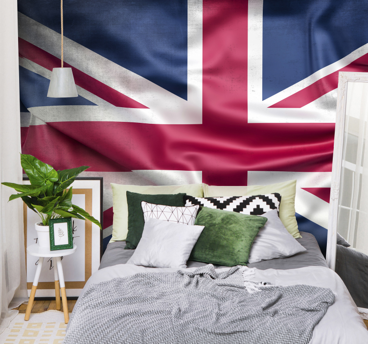 Union jack flag london zidni mural - TenStickers