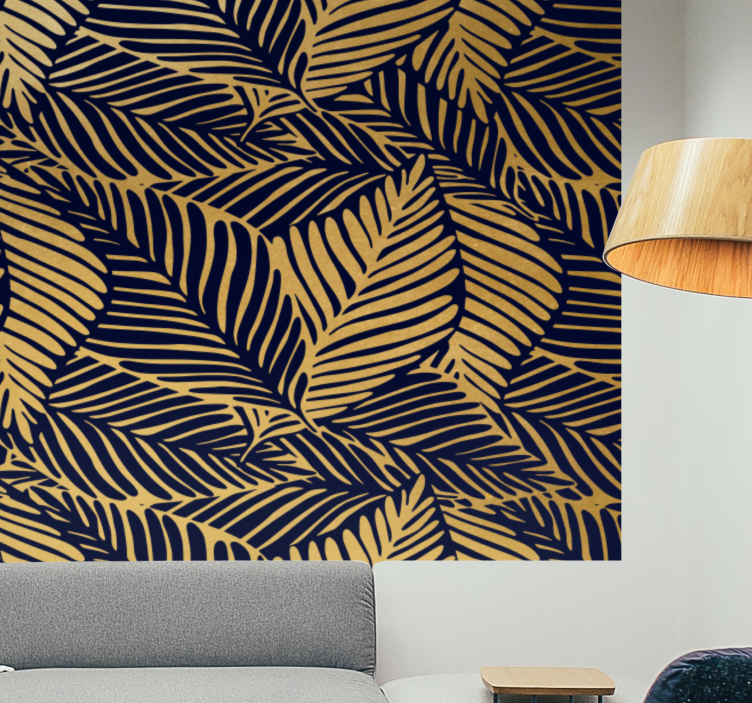 Zlatna banana stablo moderni zidni mural - TenStickers