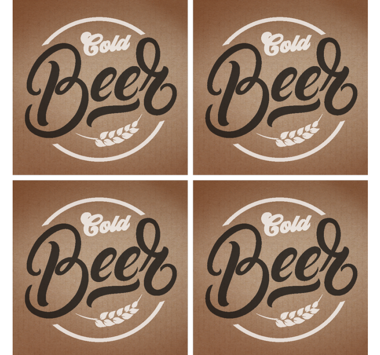 Prostirka za hladno pivo coaster - TenStickers