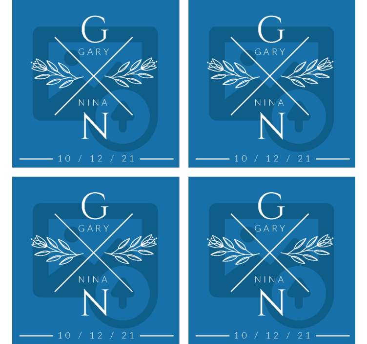 Personalizirani vjenčani podmornica sa slikom - TenStickers