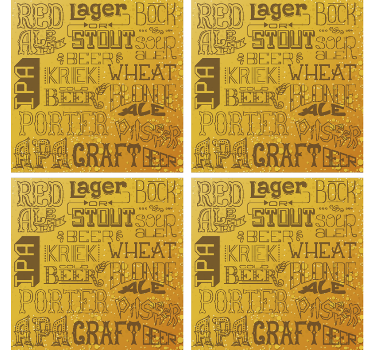 Različite vrste piva u barovima - TenStickers