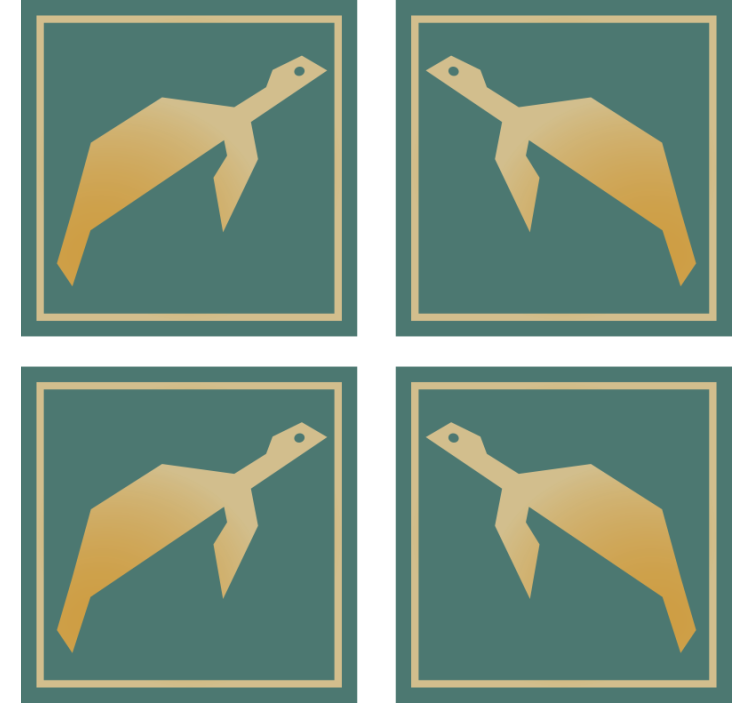 Skup geometrijskih kornjača - TenStickers