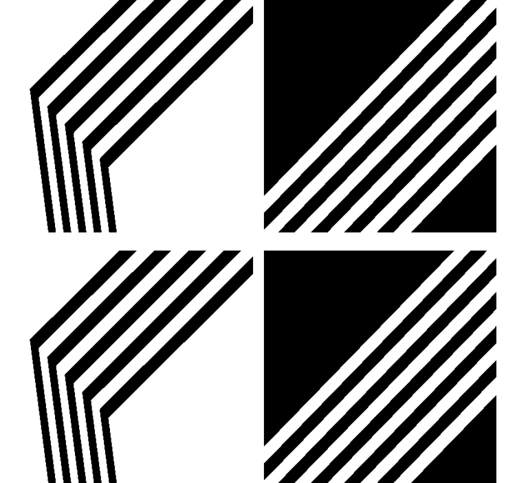 Moderne pruge moderni podmetač za čaše - TenStickers