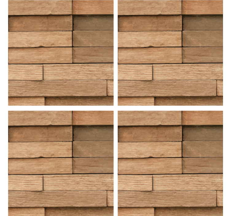 Apstraktni podmetač za piće od drva - TenStickers