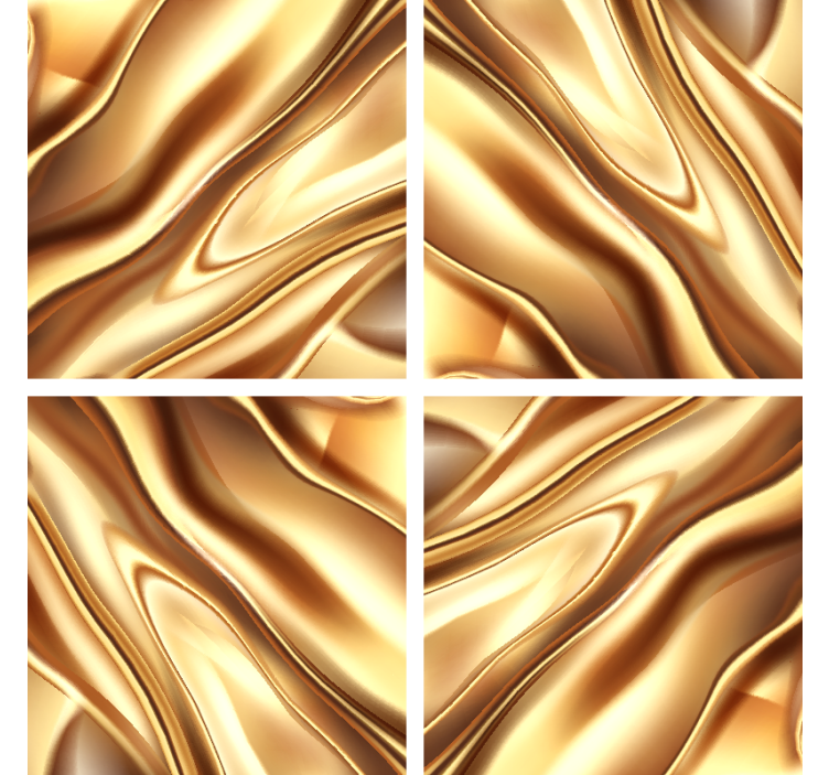 Zlatni metalni efekt podmetača za piće - TenStickers