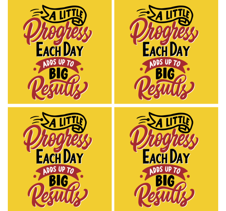 Podmetač za čaše citat s motivacijskim umjetničkim izrazom - TenStickers