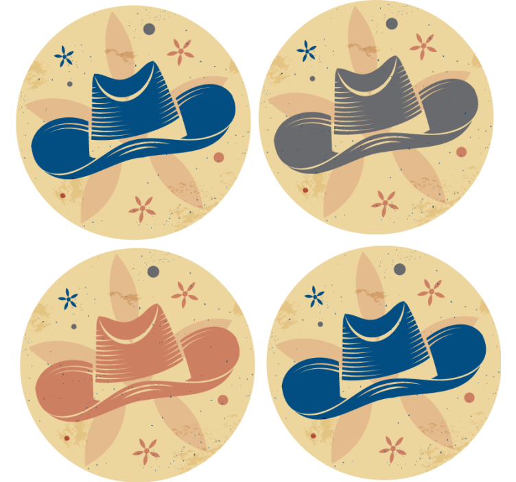 Kaubojska kapa uzorak piće podmornica - TenStickers