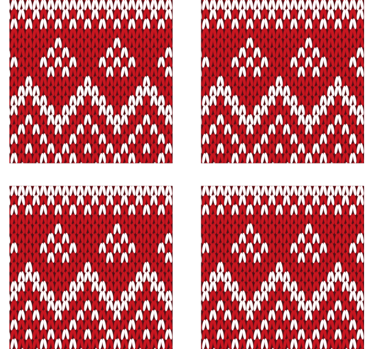 Božićni tipični obrazac podmetač za piće - TenStickers