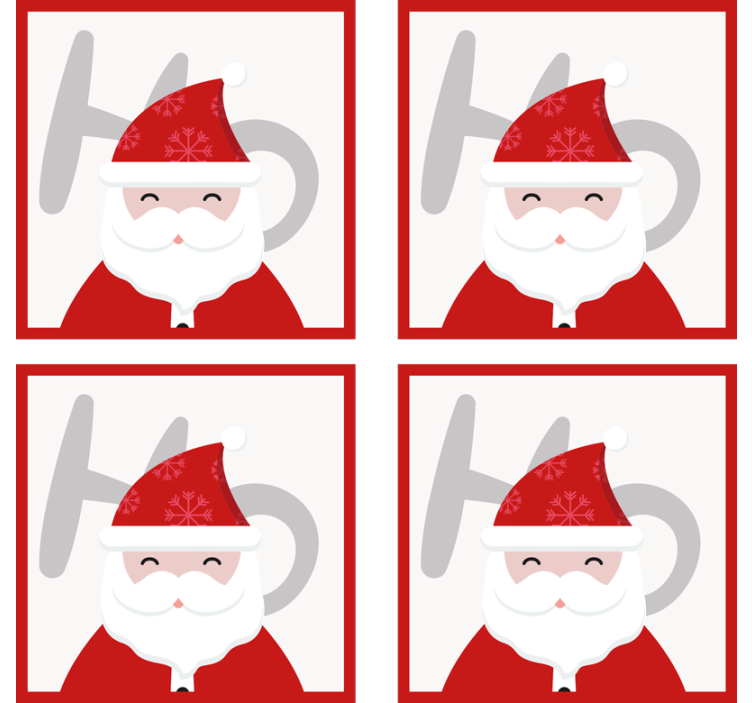 Santa claus i hohoho piju podmornice - TenStickers