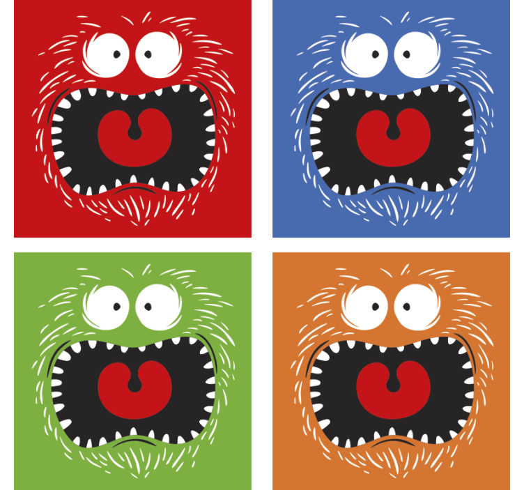 Moderno i šareno podmetače za piće za halloween - TenStickers